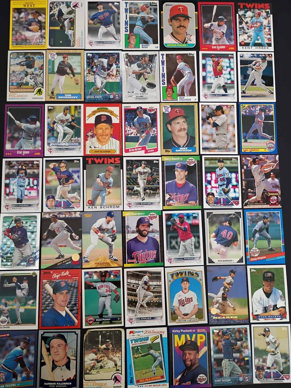 49 Minnesota Twins Baseball cards Kirby Puckett Carlos Correa Kent Hrbek Larnach